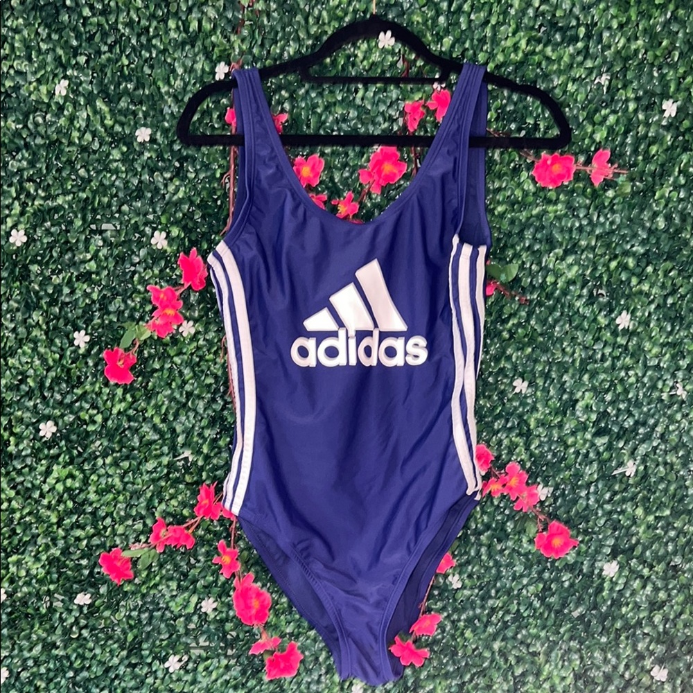 Adidas Blue One-Piece Swimsuit